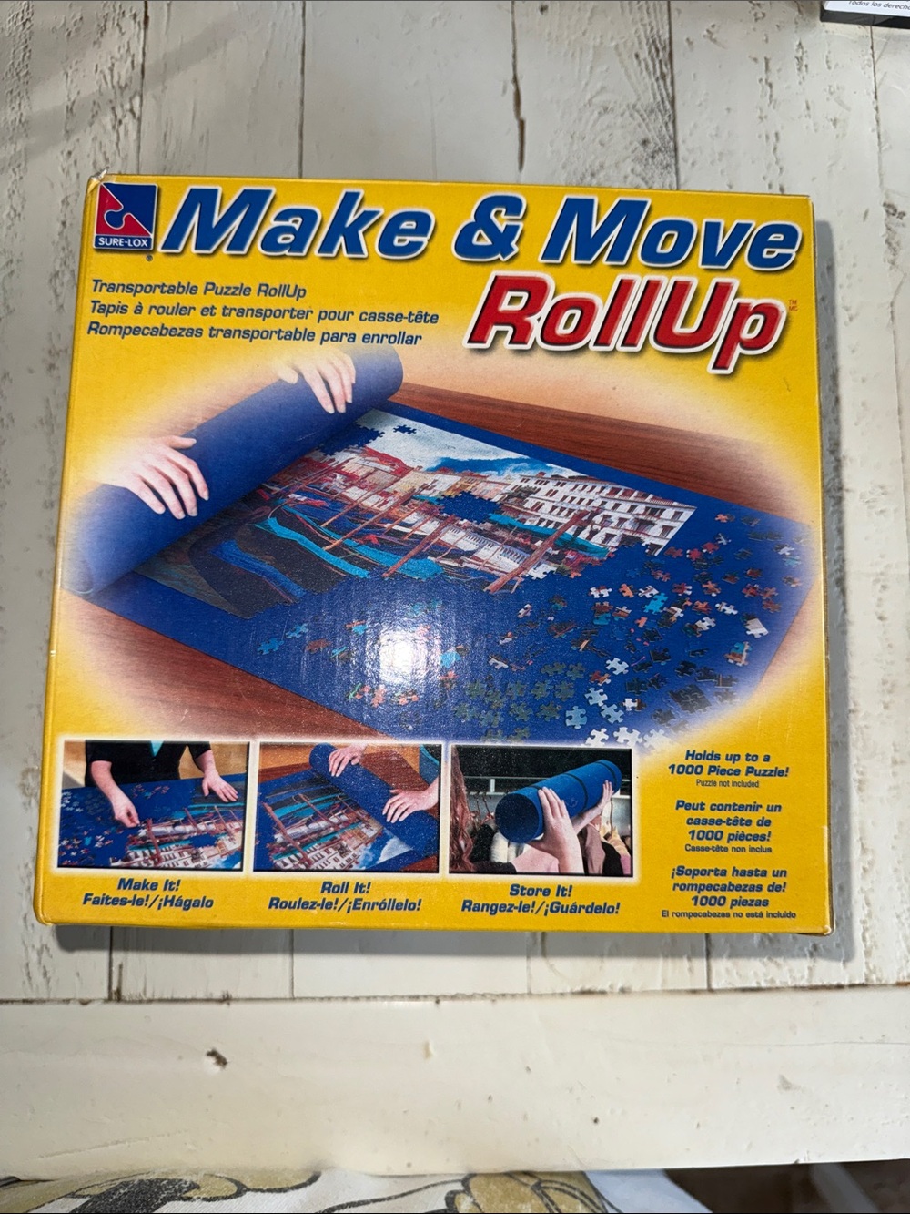 Sure-Lox Make & Move RollUp, transportable felt storage mat designed jigsaw new